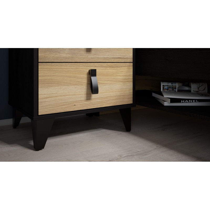 Komoda Lya Meble Forte dąb mauvella/dąb cabezone