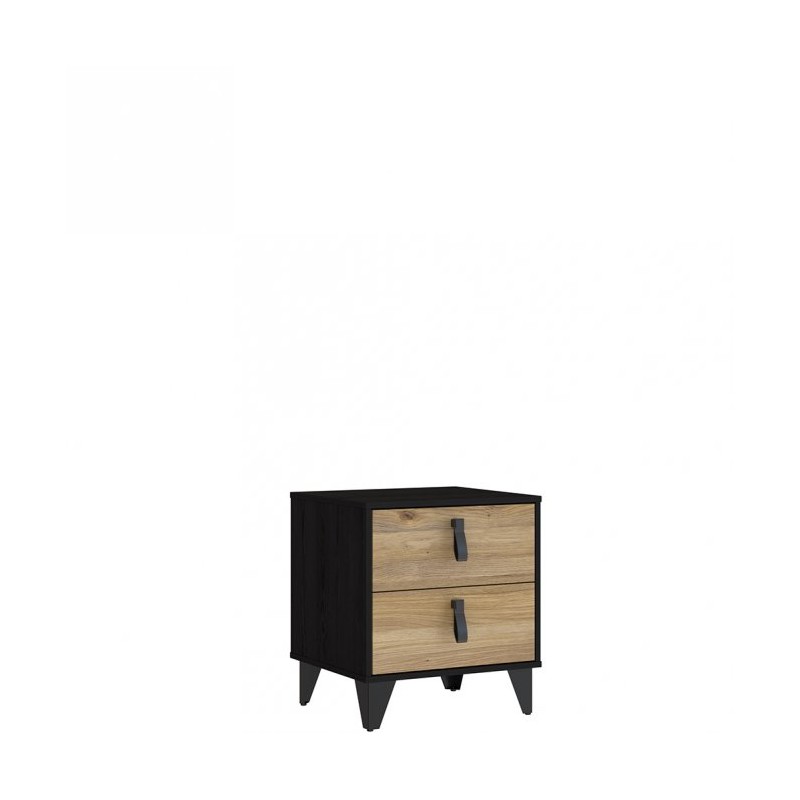 Szafka nocna Lya Meble Forte dąb mauvella/dąb cabezone