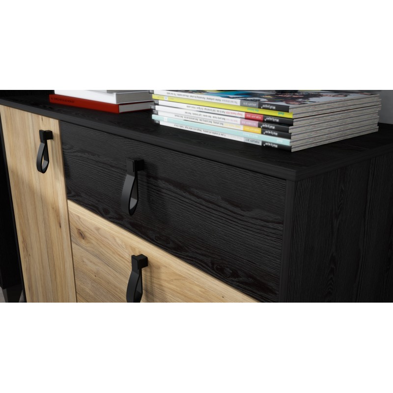 Komoda Lya Meble Forte dąb mauvella/dąb cabezone