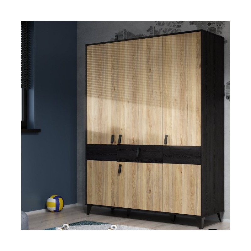 Szafa ubraniowa Lya Meble Forte dąb mauvella/dąb cabezone