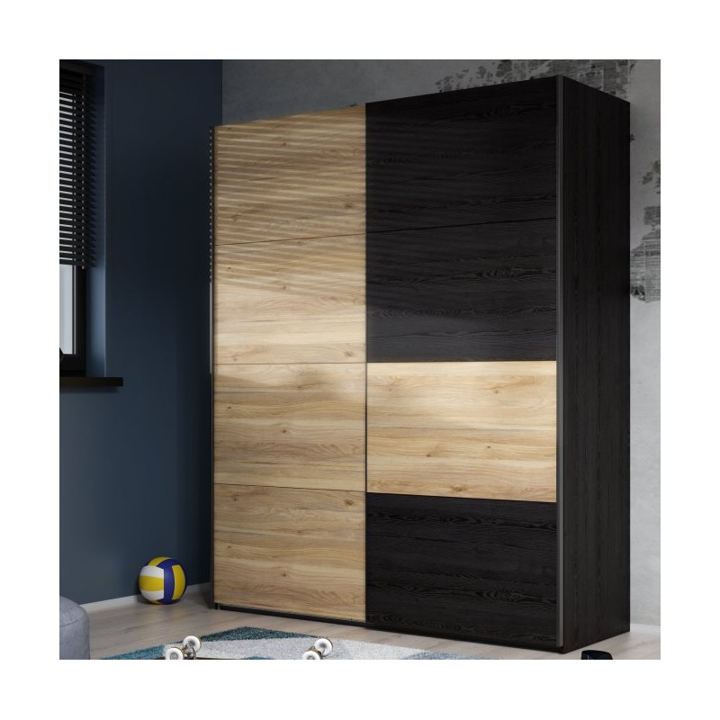 Szafa przesuwna Lya Meble Forte dąb mauvella/dąb cabezone