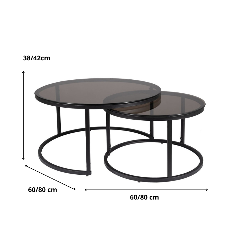 ŁAWA FERRANTE E SZARY TRANSP. FI80 FI60/ CZARNY MAT ZESTAW