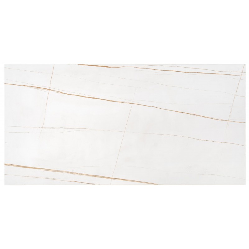 UNIVERSE 3 ława, biały marmur / złoty