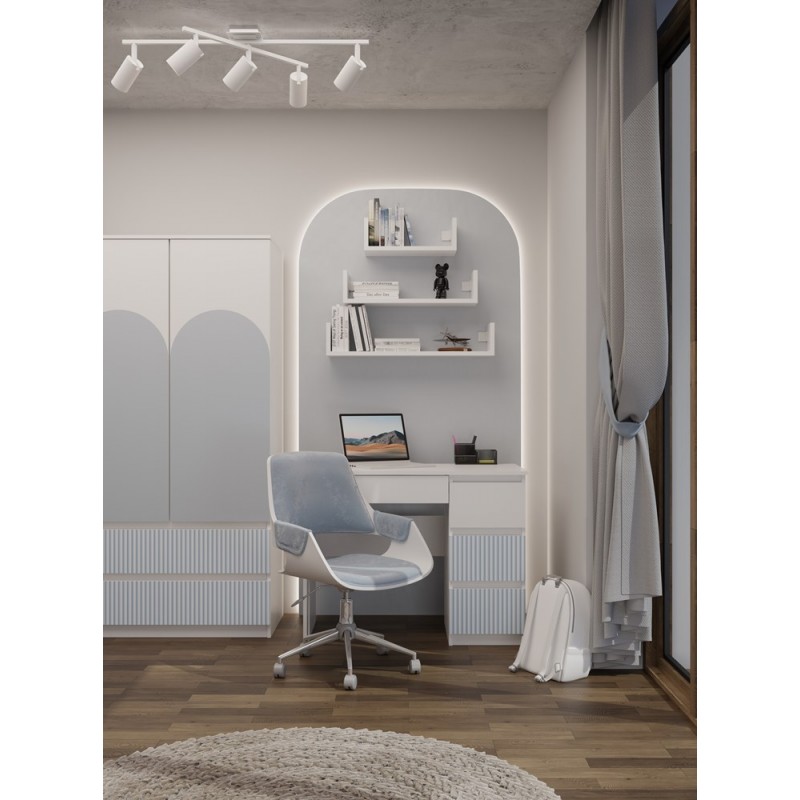 Biurko Mijas PRAWE ARTEO BLUE NIEBIESKI