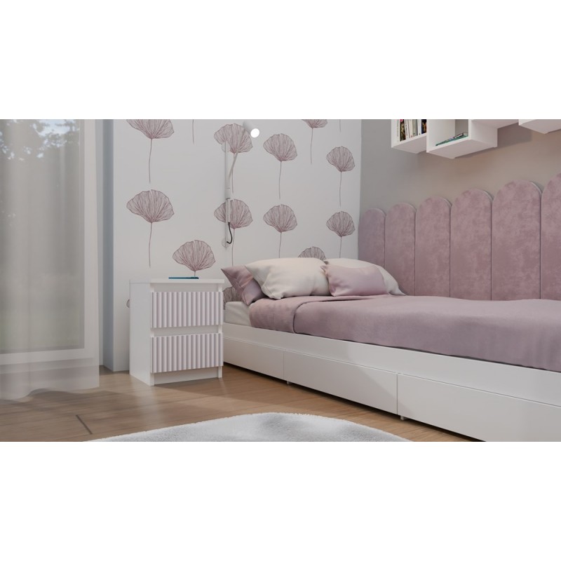 Szafka nocna Malwa M2 ARTEO PINK / Różowy