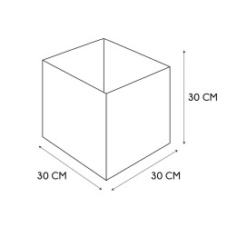 Pudełko do regału 30x30cm szare jasne     Cube