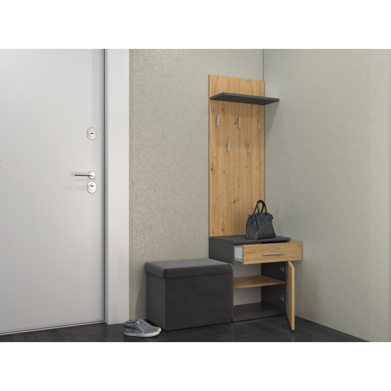 DUO WIESZAK ANTRACYT/ARTISAN