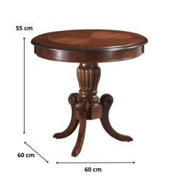 ŁAWA NEVADA D CIEMNY ORZECH FI 60