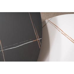 ŁAWA KORA B BIAŁY MAT/CZARNY MAT FI80 FI60/ CZARNY ZESTAW