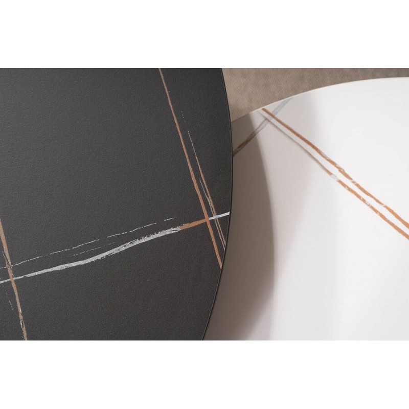 ŁAWA KORA B BIAŁY MAT/CZARNY MAT FI80 FI60/ CZARNY ZESTAW