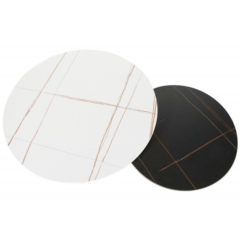 ŁAWA KORA B BIAŁY MAT/CZARNY MAT FI80 FI60/ CZARNY ZESTAW