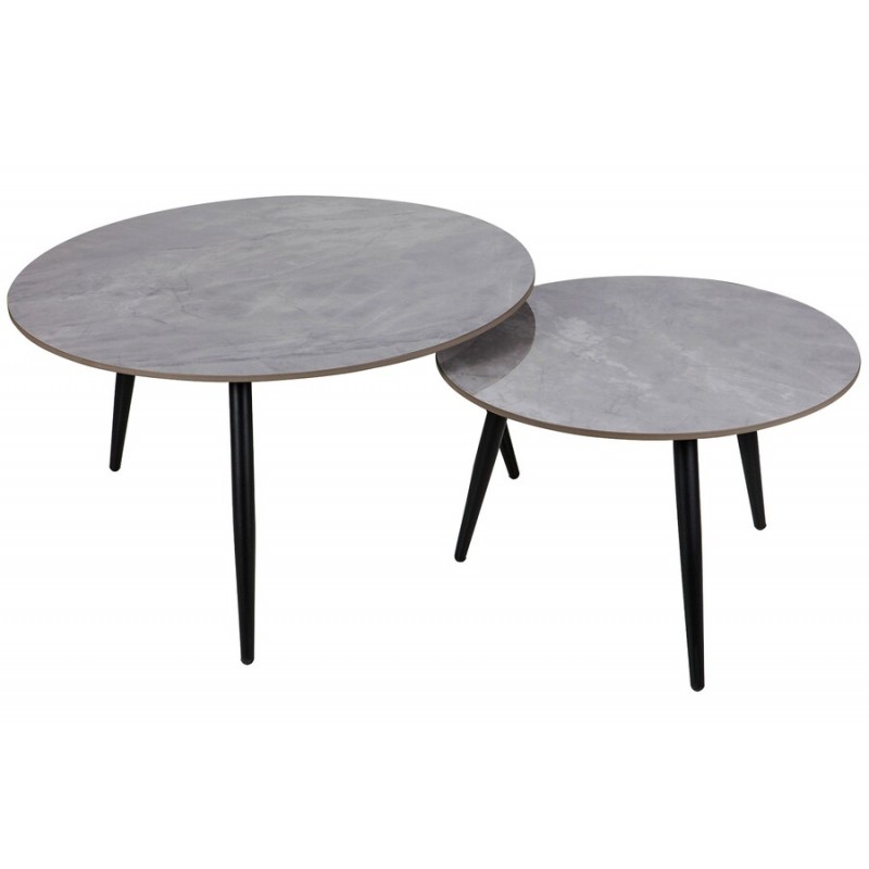 ŁAWA KORA C SZARY FI80 FI60/ CZARNY MAT ZESTAW