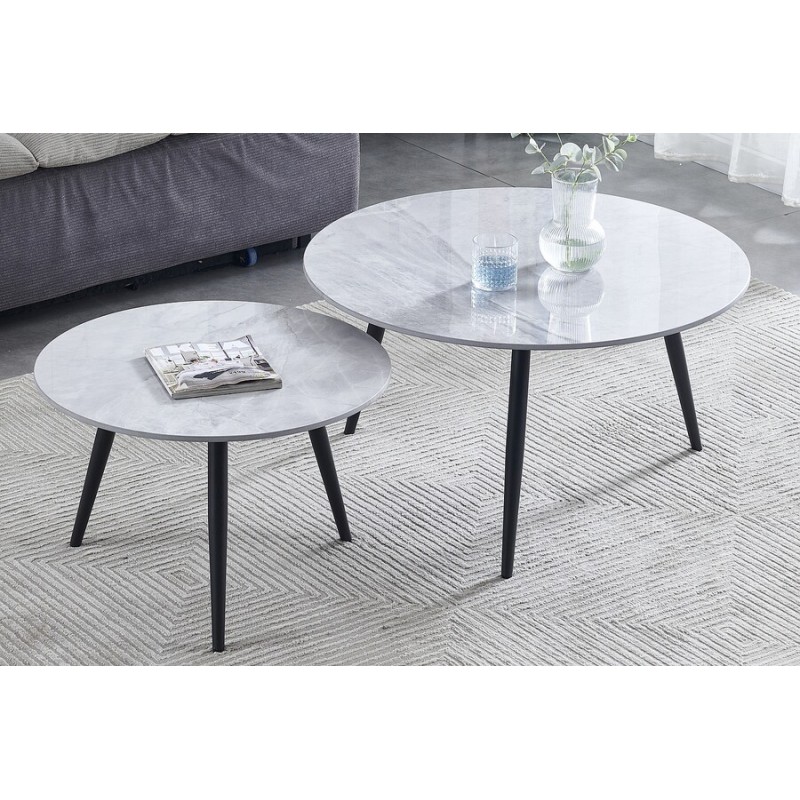 ŁAWA KORA C SZARY FI80 FI60/ CZARNY MAT ZESTAW