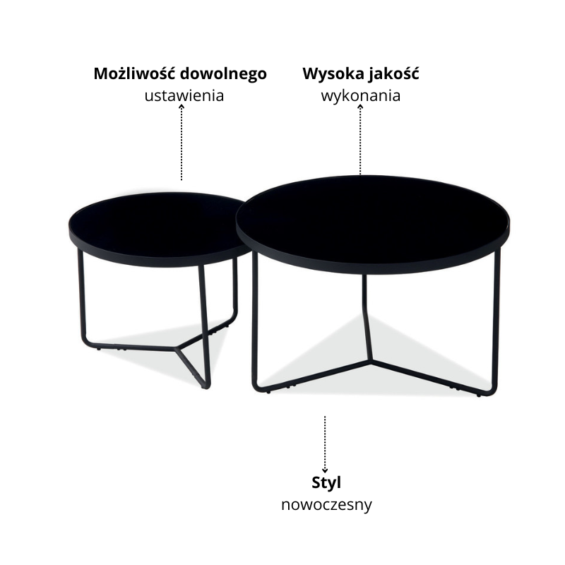 ŁAWA ITALIA CZARNY / CZARNY (ZESTAW)