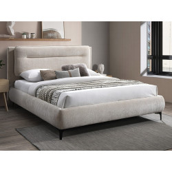 ŁÓŻKO NIKOZJA RAVEN 160x200 KOLOR C. BEŻ 28 / CZARNY ŁÓŻKO NIKOZJA RAVEN 160x200 KOLOR C. BEŻ 28 / CZARNY