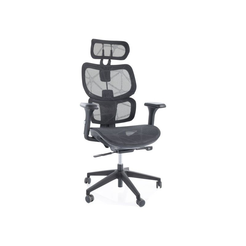 FOTEL OBROTOWY DEVON CZARNY