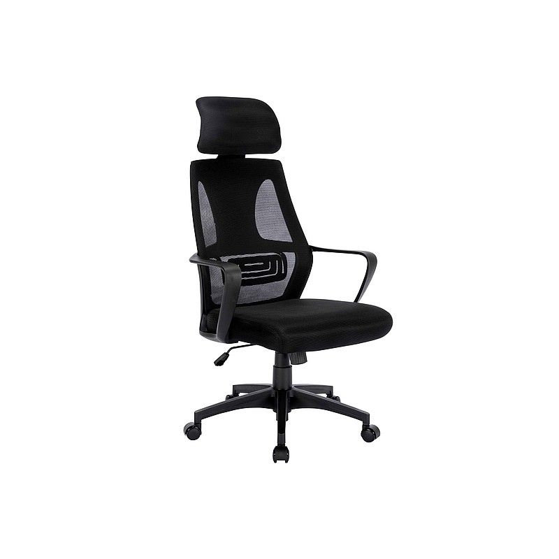 FOTEL OBROTOWY Q-095 CZARNY