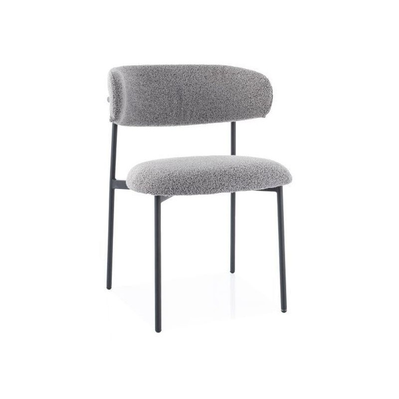 KRZESŁO ELTON STELAŻ CZARNY / SZARY TAP.232