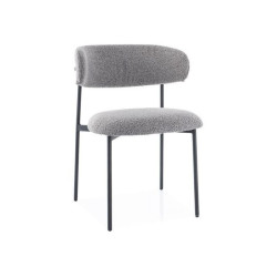 KRZESŁO ELTON STELAŻ CZARNY / SZARY TAP.232