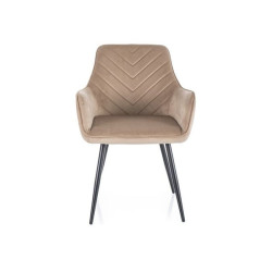 KRZESŁO FIG VELVET CZARNY STELAŻ/BEŻ BLUVEL 28