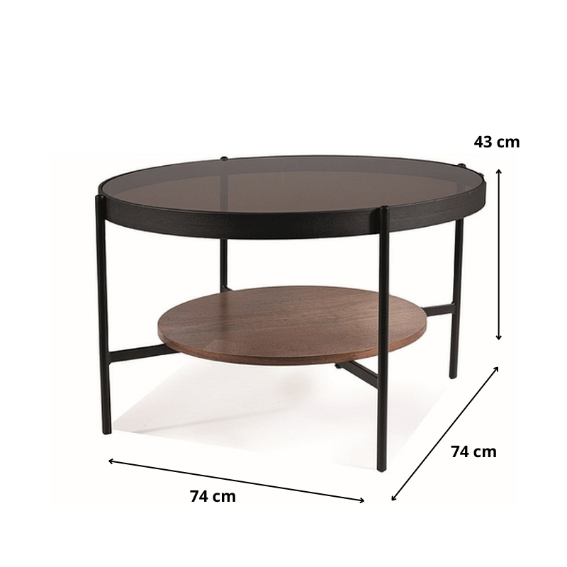 ŁAWA PRIMA B BURSZTYNOWY/ORZECH FI 74X43