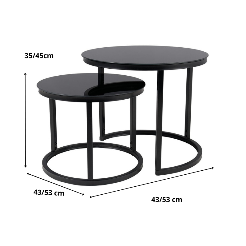 ŁAWA ATLANTA D II CZARNY / CZARNY MAT ZESTAW