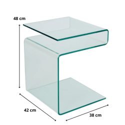 ŁAWA EPI TRANSPARENTY 42x38x49