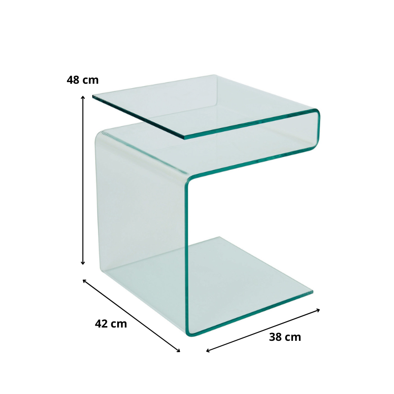ŁAWA EPI TRANSPARENTY 42x38x49