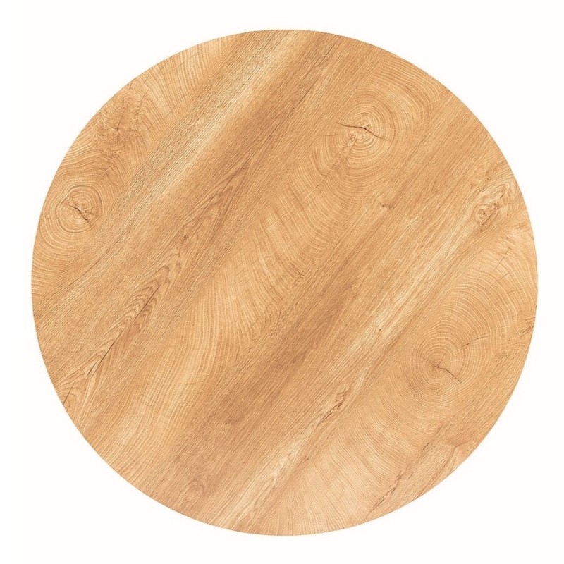 STÓŁ AMADEO II DĄB/CZARNY MAT FI 90