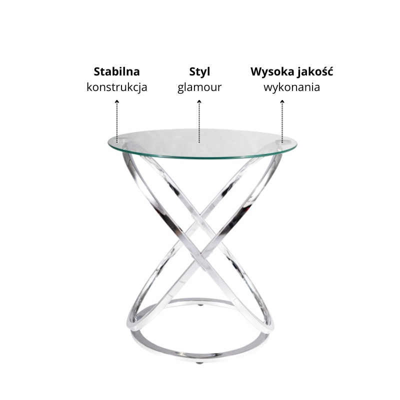 ŁAWA EOS C TRANSPARENTNY/CHROM FI 52