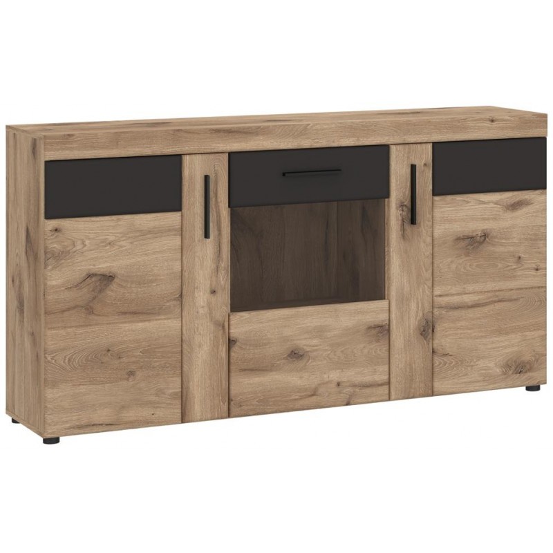 Komoda Grano GRNK02 Meble Wójcik Kolekcja Grano dąb viking/szary