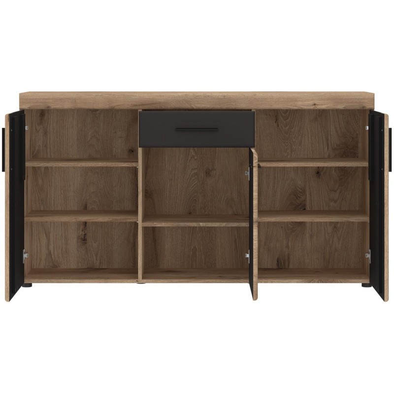 Komoda Grano GRNK01 Meble Wójcik Kolekcja Grano dąb viking/szary