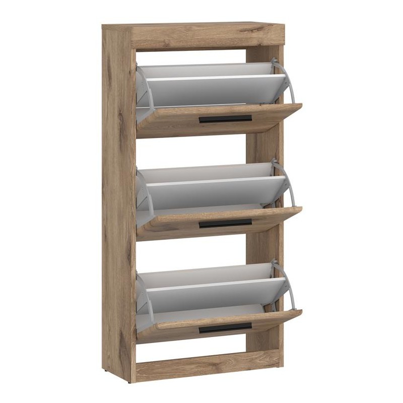 Regał Grano GRNGK3 Meble Wójcik Kolekcja Grano dąb viking/szary