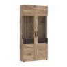 Witryna Grano GRNV02 Meble Wójcik Kolekcja Grano dąb viking/szary