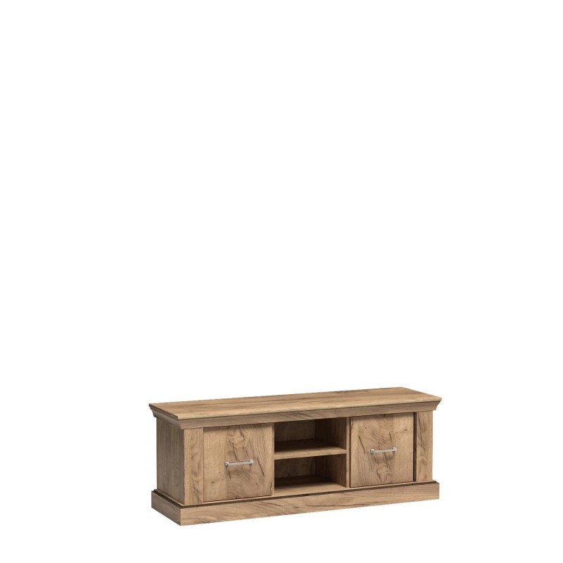 Szafka RTV A4 142cm Antica Jarstol Dąb craft złoty