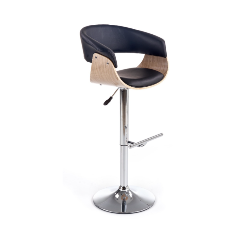 Hoker Uranus jasny dąb/czarna ekoskóra