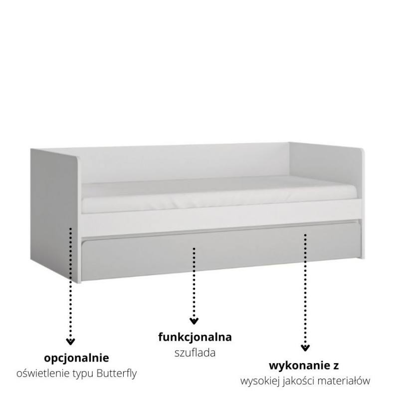 Łóżko Flexi FLXZ01 Meble Wójcik Kolekcja Flexi