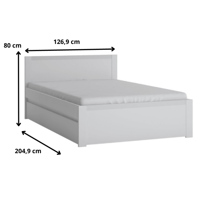 Łóżko 120 cm Novi Typ NVIZ02 Meble Wójcik
