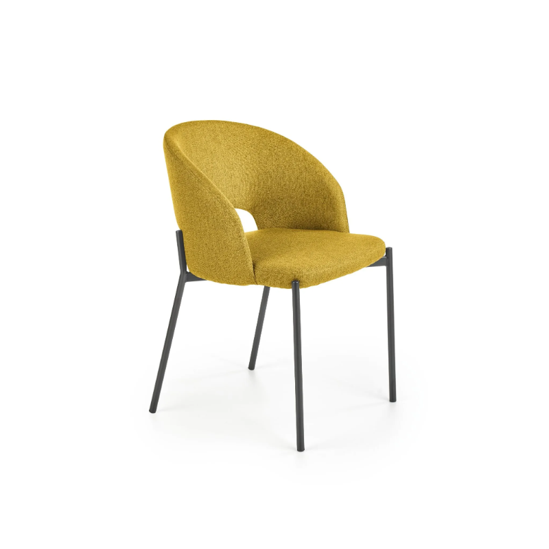 Zestaw krzeseł (4szt.) tapicerowanych Cherry Blossom musztardowy