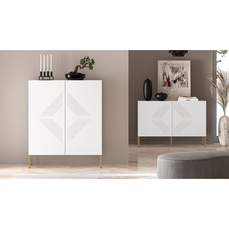 Komoda Clearing 01 nóżki ML Meble biała