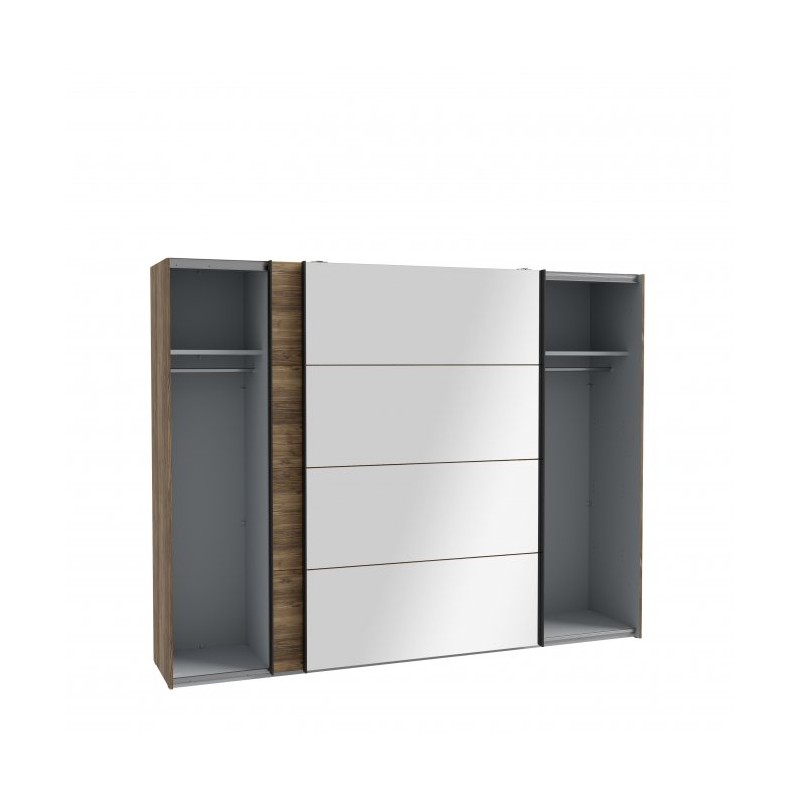 Szafa przesuwna 270cm Hayato Meble Forte czarny/świerk alpejski