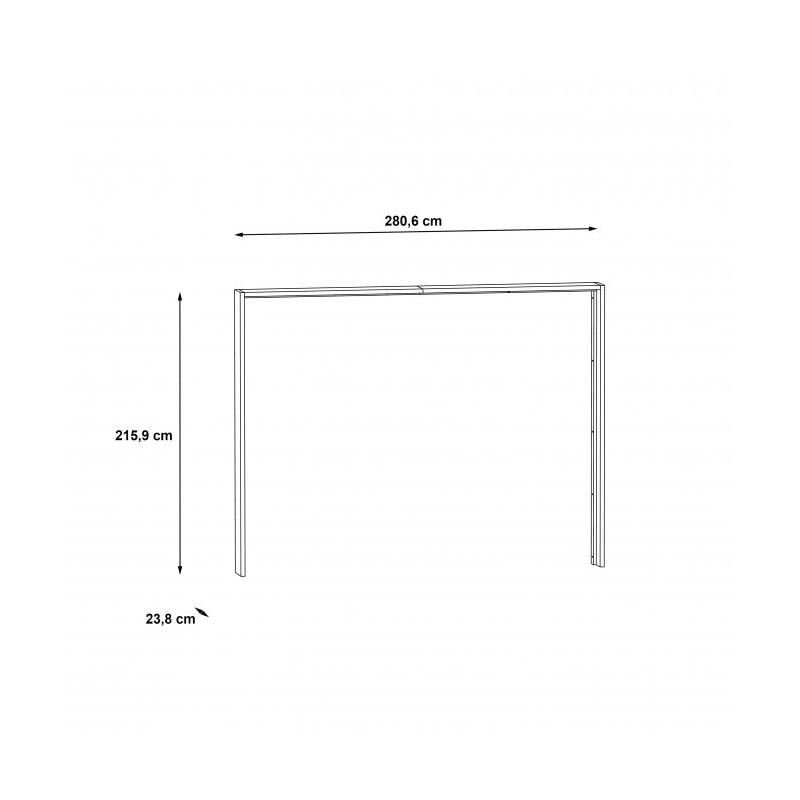 Listwy okalające do szafy 270cm Hayato Meble Forte