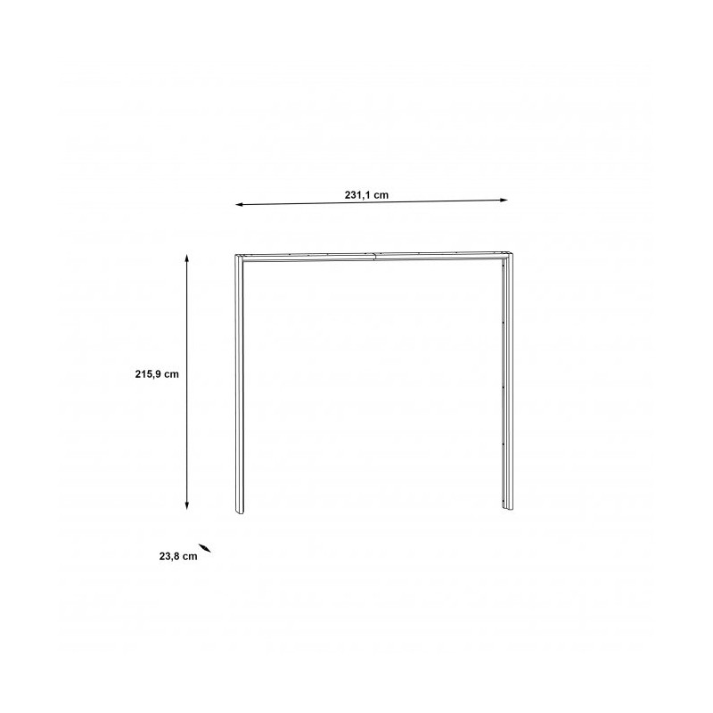 Listwy okalające do szafy 220cm Hayato Meble Forte