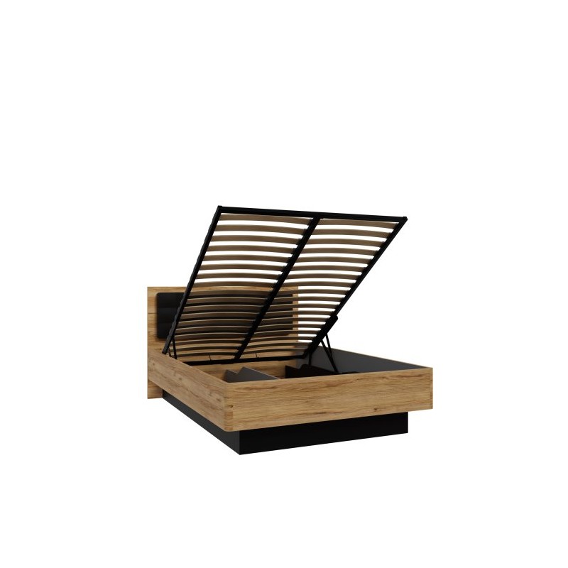 Stelaż łóżka 140x200 Tuluza Black Meble Forte