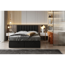 Łóżko kontynentalne Oslo 140x200 czarne Łóżko kontynentalne Oslo 140x200 czarne
