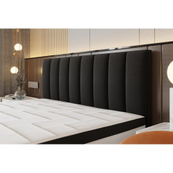 Łóżko kontynentalne Oslo 140x200 czarne