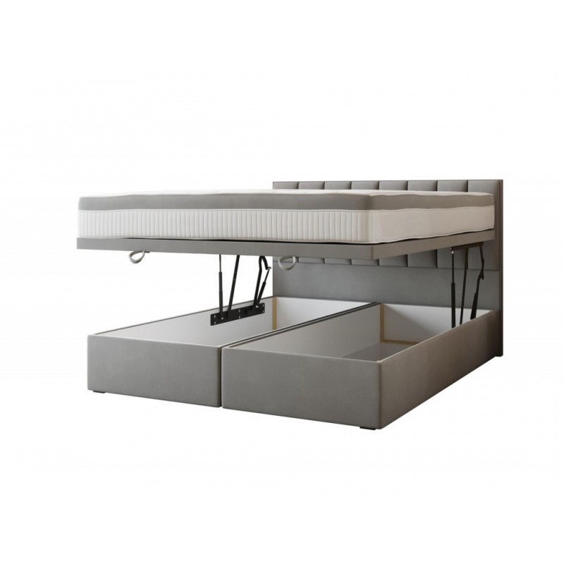 Łóżko kontynentalne Oslo 140x200 szare