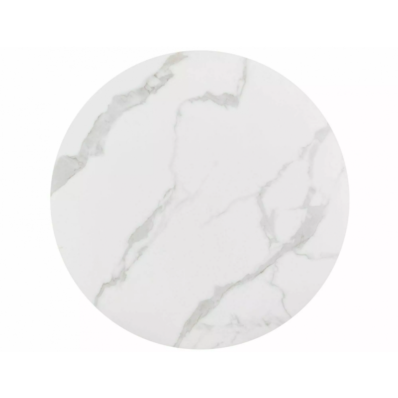 Okrągły stół Talia biały/czarny stelaż FI120