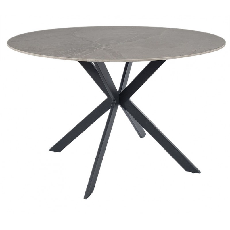 Okrągły stół Talia szary/czarny stelaż FI120