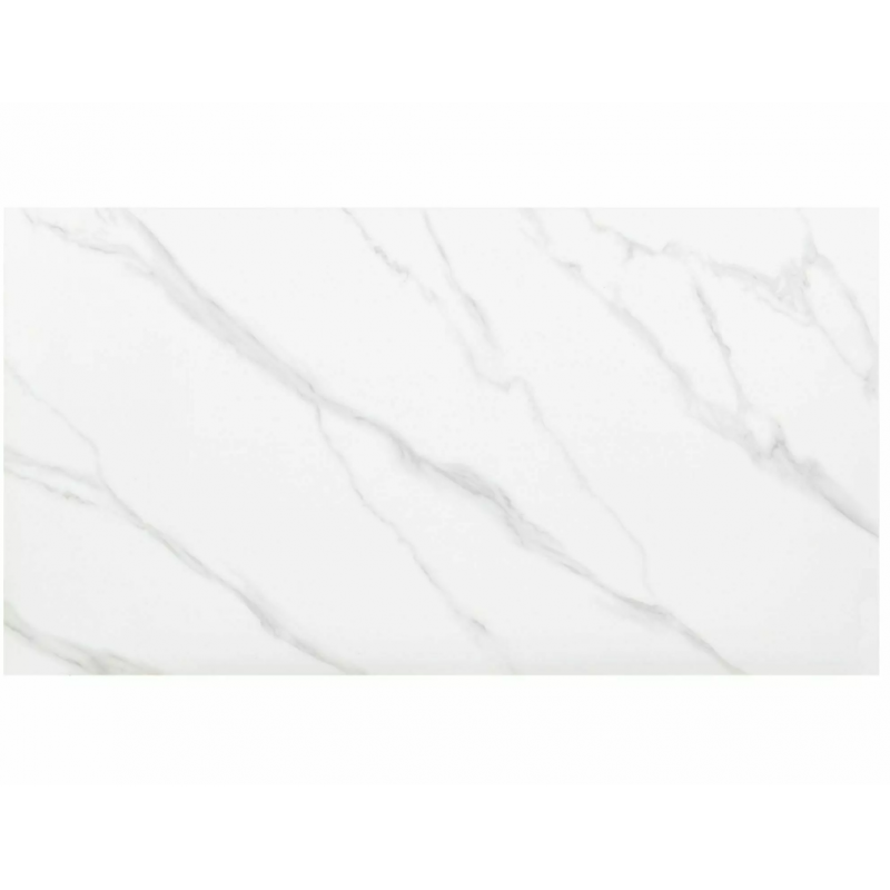 Rozkładany stół ceramiczny John biały/czarny stelaż 120(180)X85